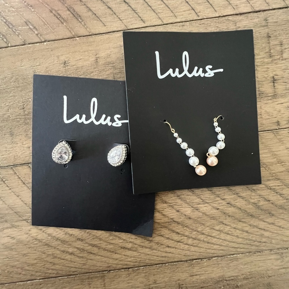 Lulus Nickel Free Evening Earrings Large New With Tags